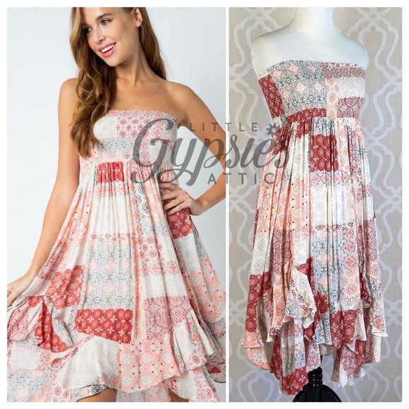 The Kris Bohemian Handkerchief Dress - Picture 2 of 16